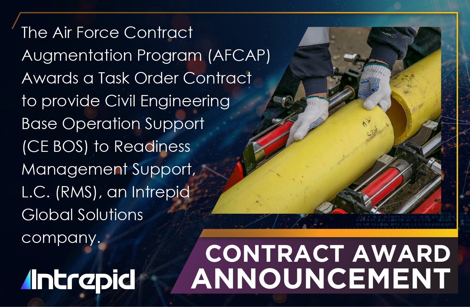 Intrepid Contract Award Announcement. {{brizy_dc_image_alt imageSrc=