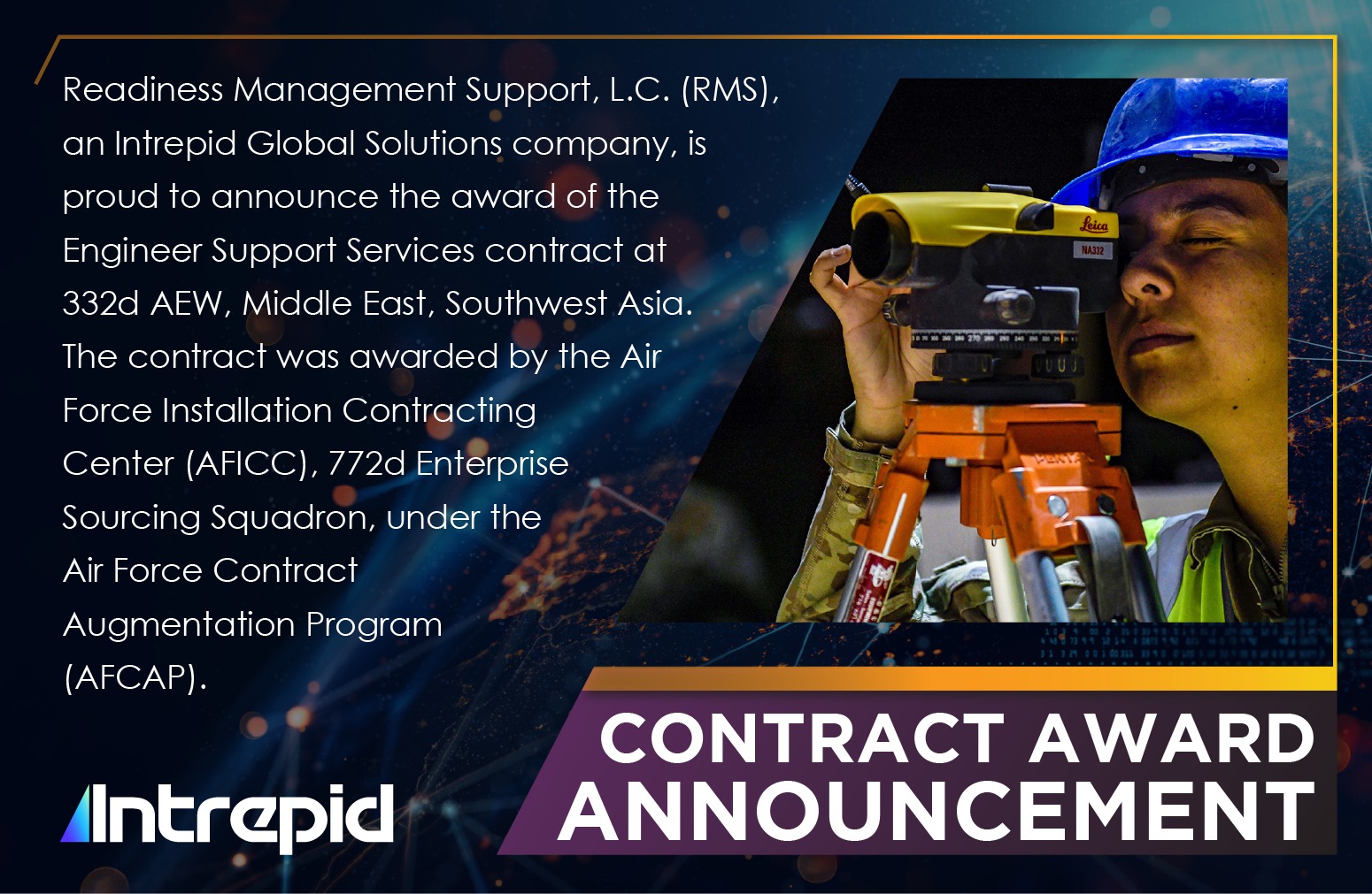Intrepid Contract Award Announcement. {{brizy_dc_image_alt imageSrc=